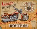 Route 66 America’s Historic Main Street Map Gallery Wrap