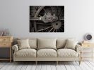 Train Locomotive Wheel Close Up Gallery Wrap