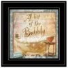 "A Bit of Bubbly" By Ed Wargo, Ready to Hang Framed Print, Black Frame