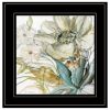 "Sea glass Garden II" By JG Studios, Ready to Hang Framed Print, Black Frame