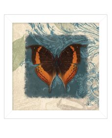 "Swirl Butterfly II" by Artisan Dee Dee, Ready to Hang Framed Print, White Frame