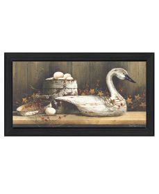 "Country Charm" by Artisan John Rossini, Ready to Hang Framed Print, Black Frame