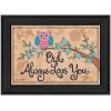 "Owl Always Love You" By Annie LaPoint, Printed Wall Art, Ready To Hang Framed Poster, Black Frame