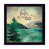 "This Lake is Calling" By Marla Rae, Printed Wall Art, Ready To Hang Framed Poster, Black Frame