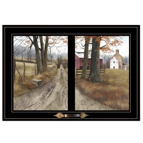 "The Road Home" by Billy Jacobs, Ready to Hang Framed Print, Black Window-Style Frame