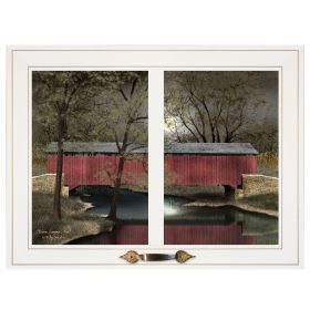 "Warm Summer's Eve" by Billy Jacobs, Ready to Hang Framed Print, White Window-Style Frame