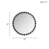 Marlowe Beaded Round Wall Mirror 27"D