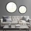 Marlowe Beaded Round Wall Mirror 27"D