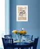 "Sit Long, Talk Much" by Artisan Trendy Decor 4U, Ready to Hang Framed Print, White Frame