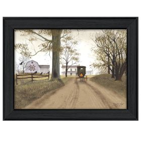 "Headin' Home" By Billy Jacobs, Printed Wall Art, Ready To Hang Framed Poster, Black Frame (Color: as Pic)